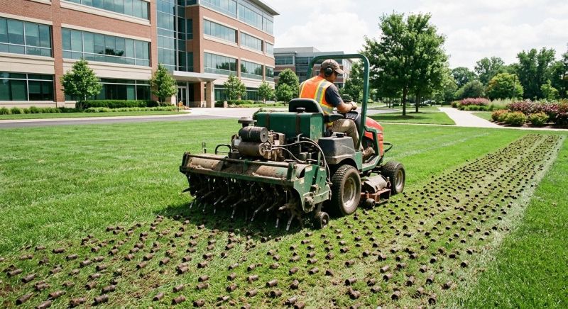 Best Time To Aerate Commercial Lawns