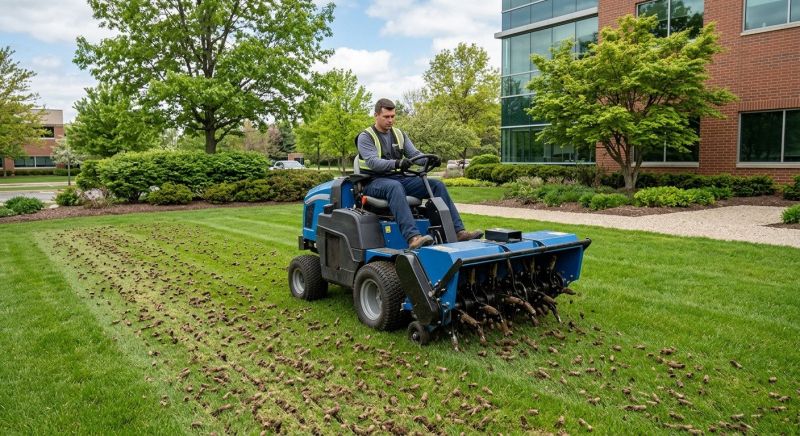 Best Time To Aerate Commercial Lawns
