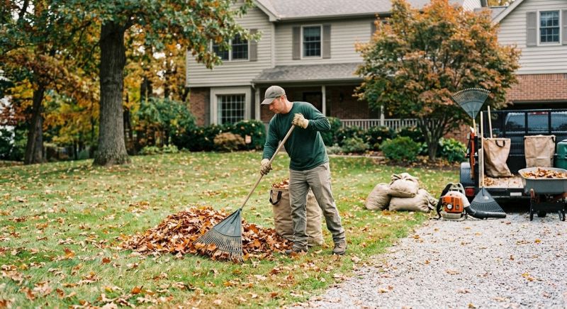 Fall Lawn Cleanup