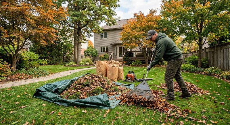 Fall Lawn Cleanup