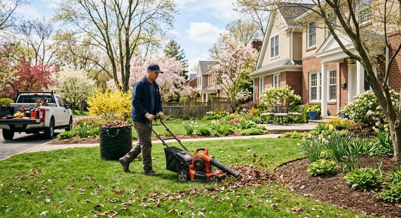 Spring Lawn Cleanup
