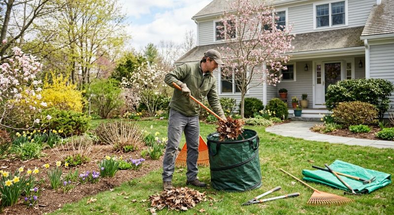 Spring Lawn Cleanup