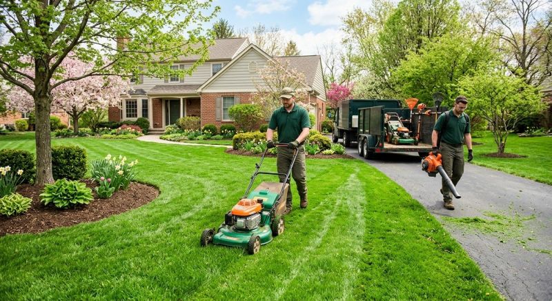 Spring Lawn Cleanup